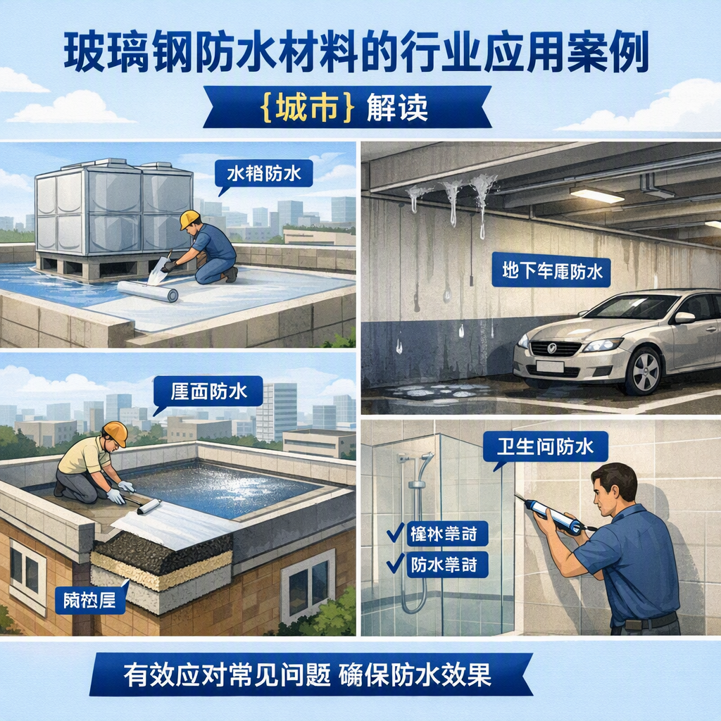 玻璃钢防水材料的行业应用案例,三亚解读